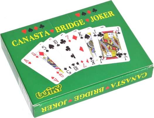 Carte da gioco per Canasta in scatola di carta