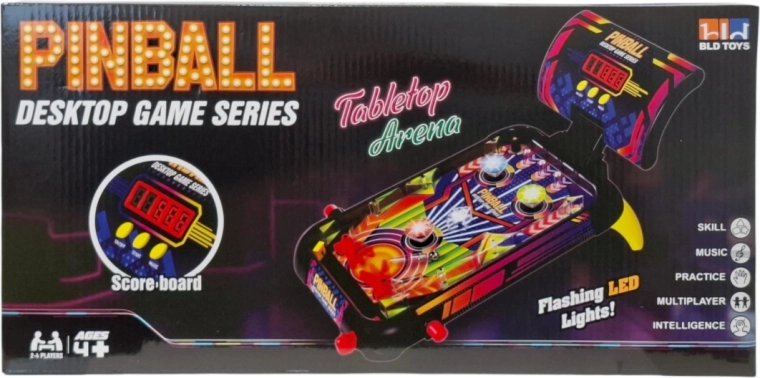 Gioco arcade pinball con effetti LED - 1 pezzo