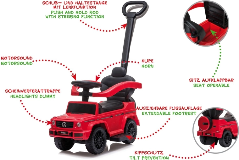 Porta-rotolamento Mercedes-Benz G 350 d 3 in 1 rosso