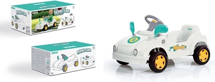 Macchinina a pedali per bambini Dolu bianca