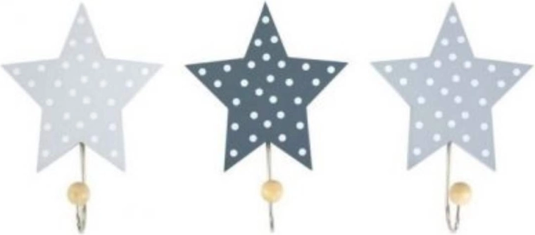 Jabadabado ganci decorativi stella grigia - 1 pezzo