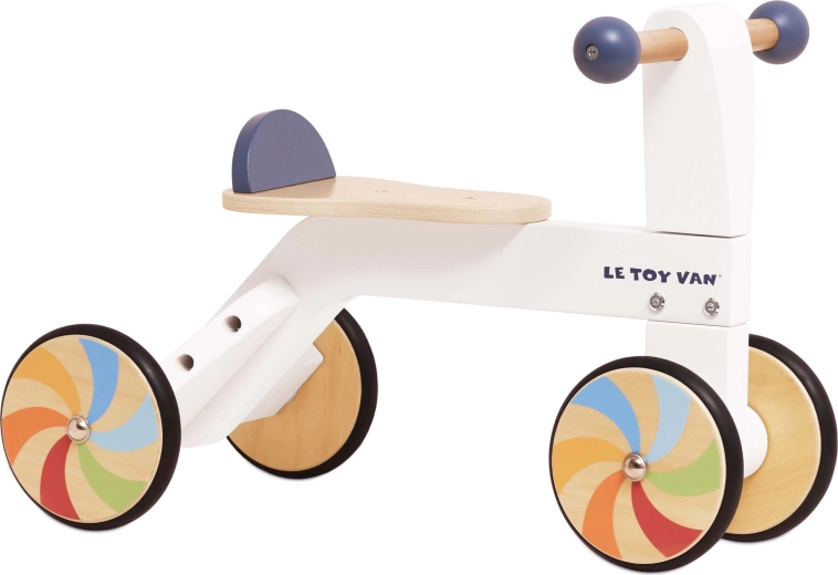 Cavalcabile in legno con ruote arcobaleno Le Toy Van
