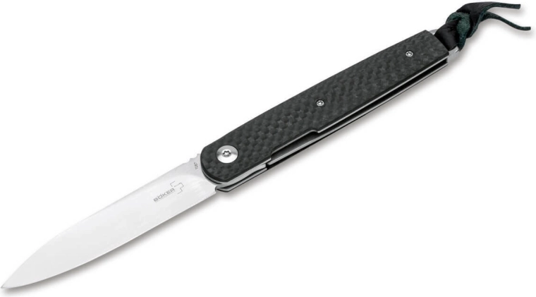 Böker Plus LRF Carbon coltello tascabile da gentiluomo 7,8 cm