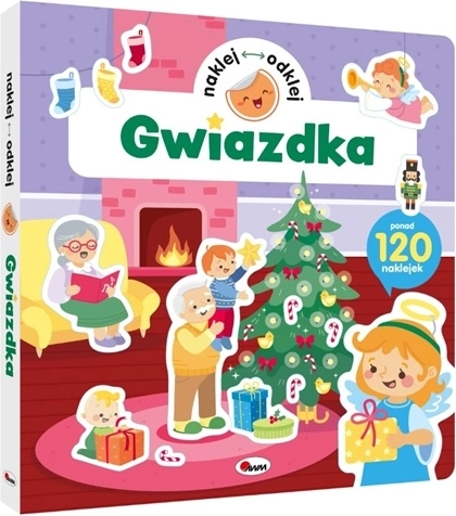 Libro di adesivi natalizi Attacca e stacca