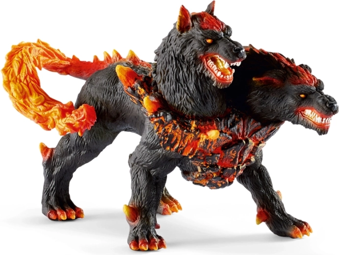 Cane infernale – statuetta del guardiano a due teste del mondo lavico
