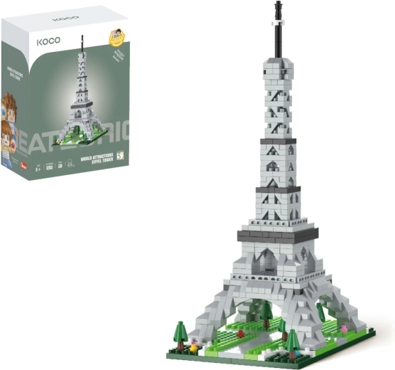 Mini kit di costruzione KOCO Torre Eiffel, 538 pezzi