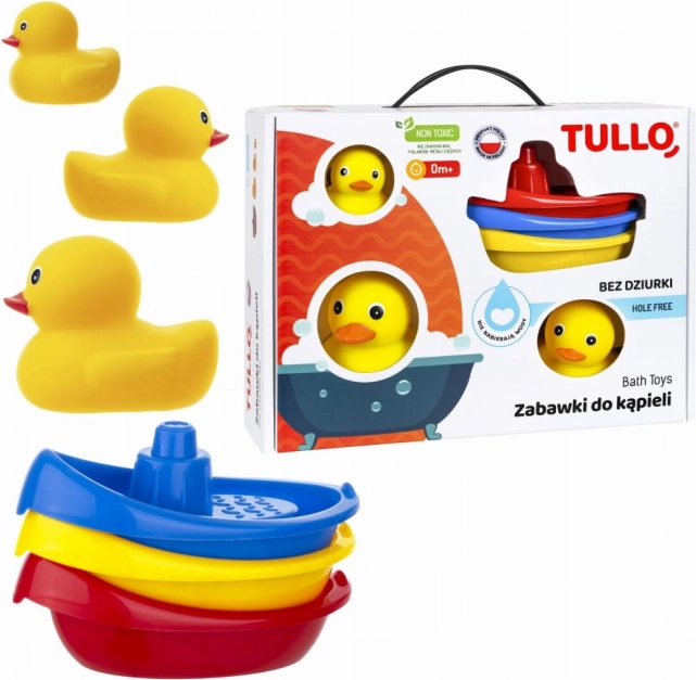 Set di paperelle e barchette da bagno