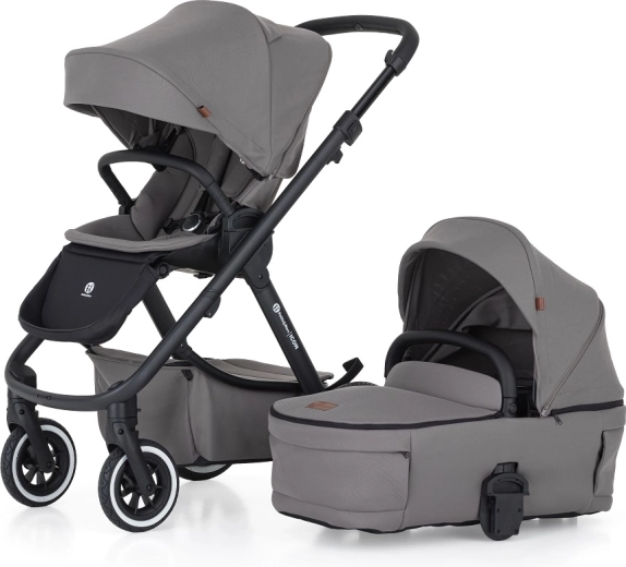 Petite&Mars passeggino combinato Icon 2 in 1 Dove Grey Lite Air