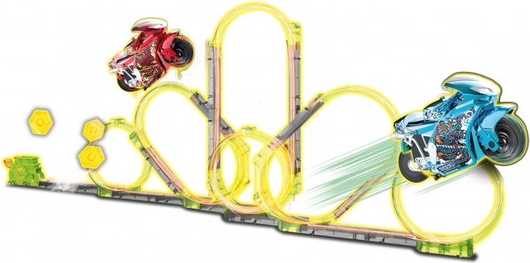 Spin and Build super pista con due moto