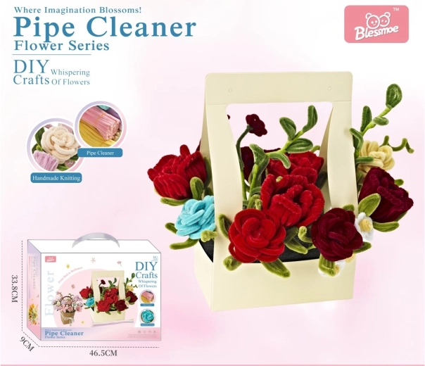Set creativo fai-da-te: bouquet di fiori per bambini