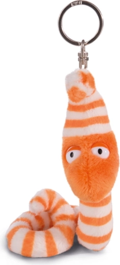 Portachiavi in peluche millepiedi Erwin Worm 10 cm