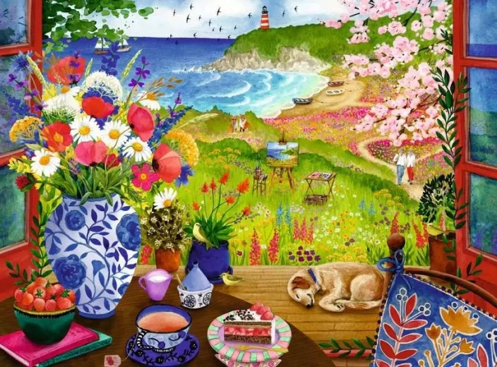 Puzzle Ravensburger Panorama sulla natura XL 100 pezzi