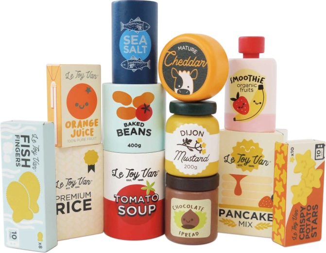 Set di alimenti in legno per giocare Le Toy Van (12 pz)
