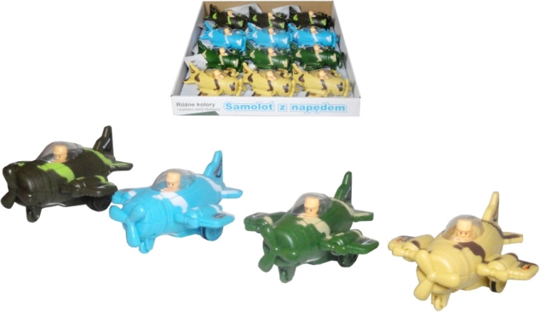 Aereo di plastica con motore a frizione