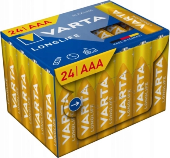 Batterie alcaline Varta Longlife Power AAA 24 pz