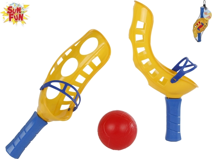 Acchiappapalle con pallina Sun Fun – gioco di lancio e presa per bambini