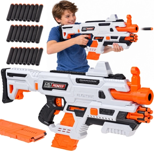Blaster elettrico e manuale 2 in 1 per dardi in schiuma