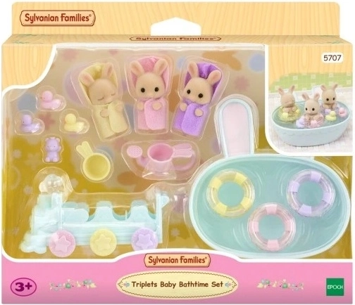 Sylvanian Families bagnetto dei tre gemellini coniglietti