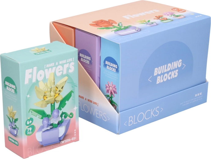 Mini kit di costruzione a forma di fiore - 1 pezzo