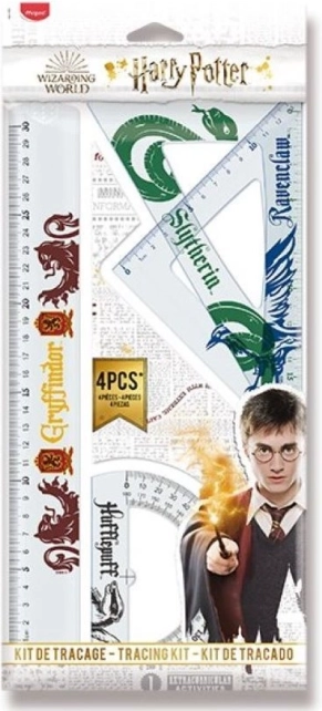 Set di strumenti geometrici HARRY POTTER 4 pz