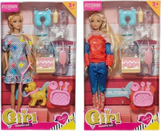 Bambola con accessori - 1 pezzo
