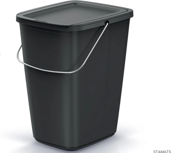 Pattumiera con coperchio basculante 9 l Compacta