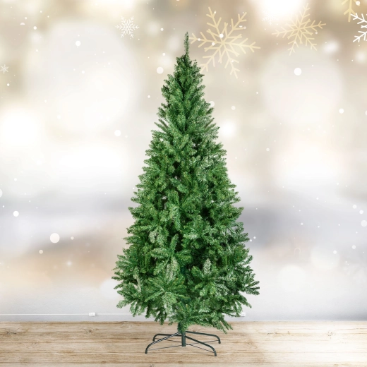 Albero di Natale artificiale in PVC verde scuro