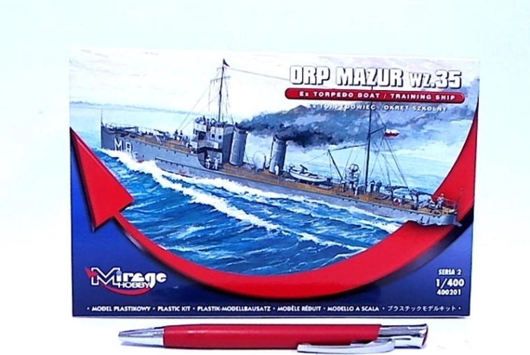 Kit di montaggio nave ORP Mazur (addestramento) Mirage
