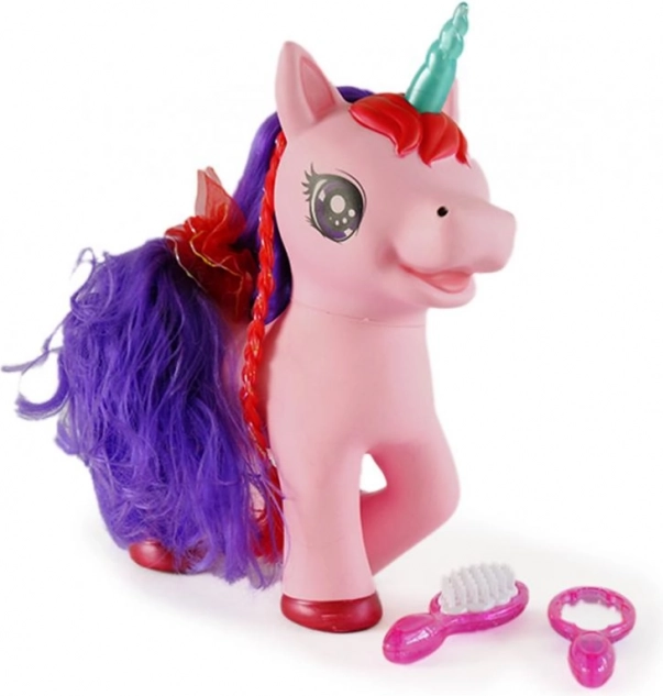 Unicorno rosa interattivo con suoni MAC TOYS