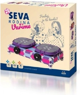 Costruzioni SEVA Famiglia CUCINIAMO – robot da cucina, fornello e forno a microonde, 682 pezzi