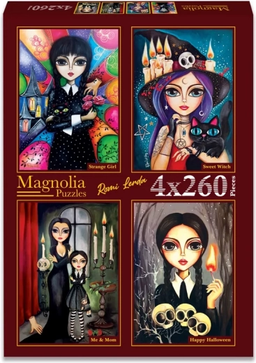 Set di puzzle Magnolia Buon Halloween – 4×260 pezzi