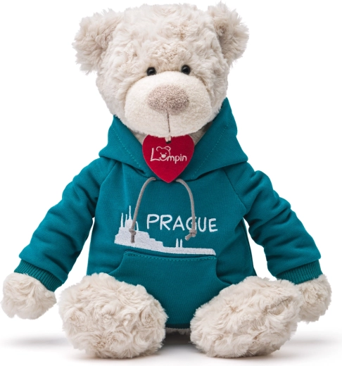 Orsetto Spencer con felpa blu Praga 35 cm