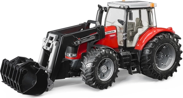 Trattore Bruder Massey Ferguson 7624 con caricatore frontale
