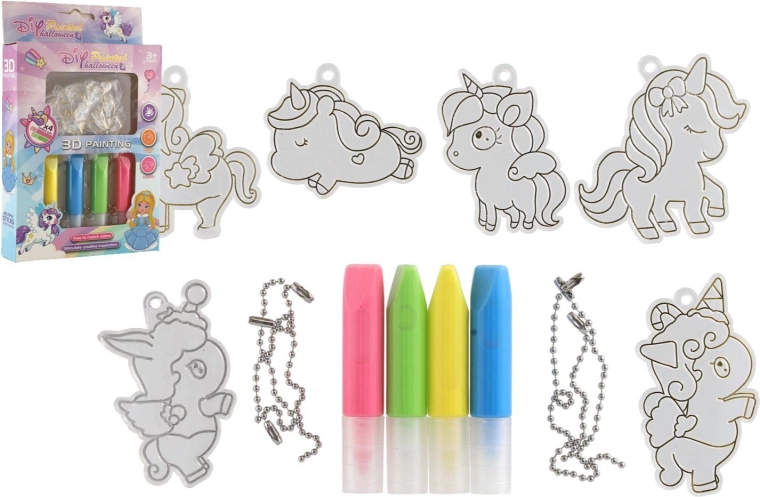 Set creativo: colora il tuo ciondolo unicorno
