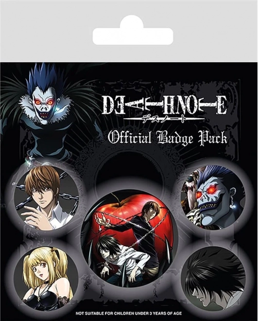 Set di spillette Death Note – 5 pz