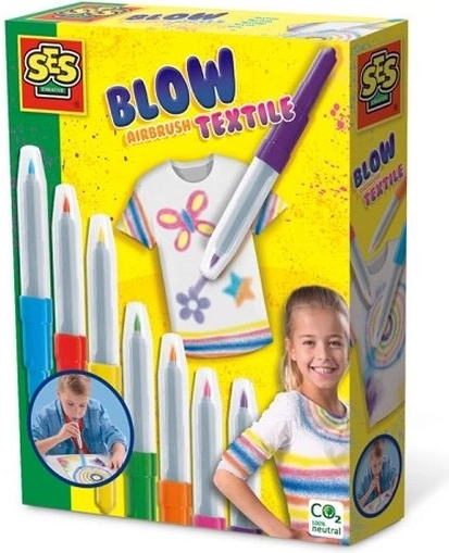 SES Creative pennarelli soffiati per tessuti Blow-Airbrush