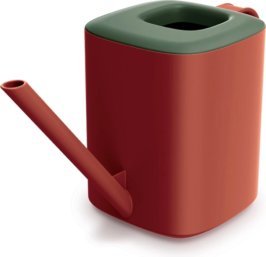 Piccola brocca smaltata Tubi 1 l – rosso retrò e verde scuro