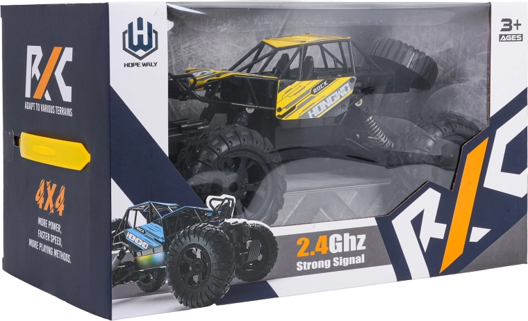 R/C crawler rock giallo 1:14