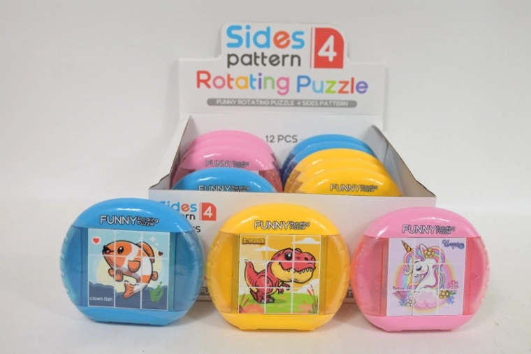 Puzzle rotante per bambini con cornice (3 motivi)