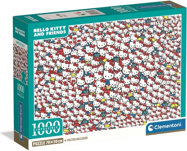 Puzzle CLEMENTONI Impossible Hello Kitty 1000 pezzi