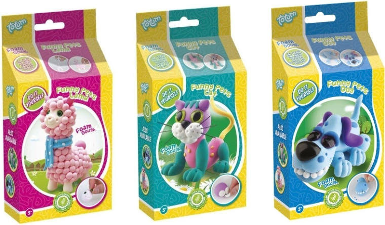 Totum animaletti in schiuma modellabile Foam Dough – kit fai-da-te