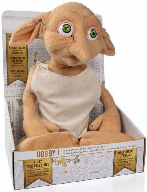 Elfo domestico di peluche Dobby 30 cm HARRY POTTER – parlante e posizionabile