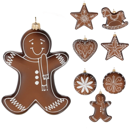 Decorazione natalizia omino di pan di zenzero 11 cm