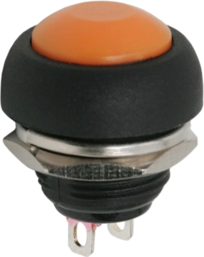 Pulsante momentaneo rotondo SPST arancione