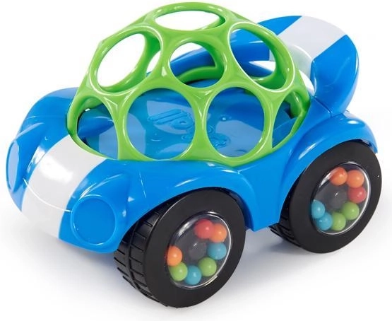 Oball macchinina sonaglio Rattle & Roll blu 3m+