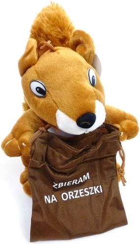 Scoiattolo di peluche con sacchettino – adorabile compagno per bambini