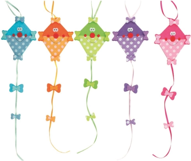 Drago in feltro con coda 10 cm (5 varianti)