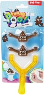 Fionda di plastica con cacca