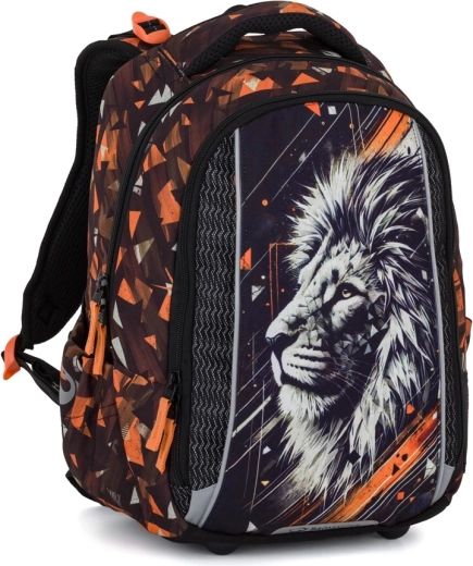 Bagmaster Vega 26 zaino scolastico con motivo leone