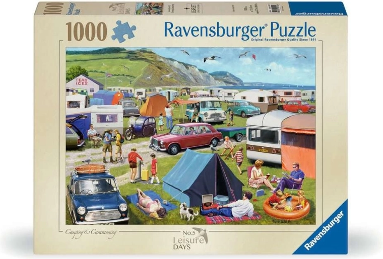 Puzzle Ravensburger Leisure Days n. 5: campeggio e caravaning 1000 pezzi